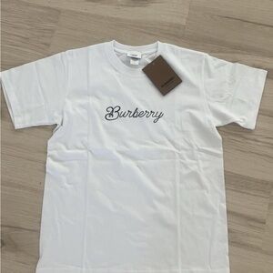White Burberry T-Shirt | Never Worn | Fast Delivery! | Size Large
